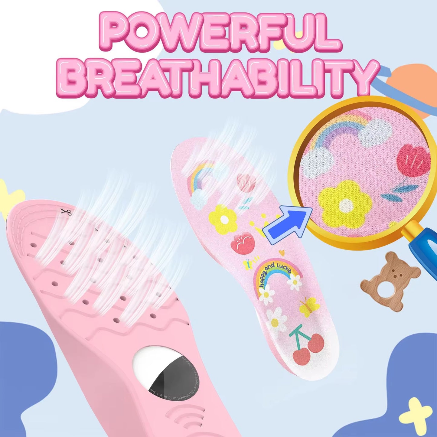 SoleSafe Smart Tracker Insoles (Blue & Pink)